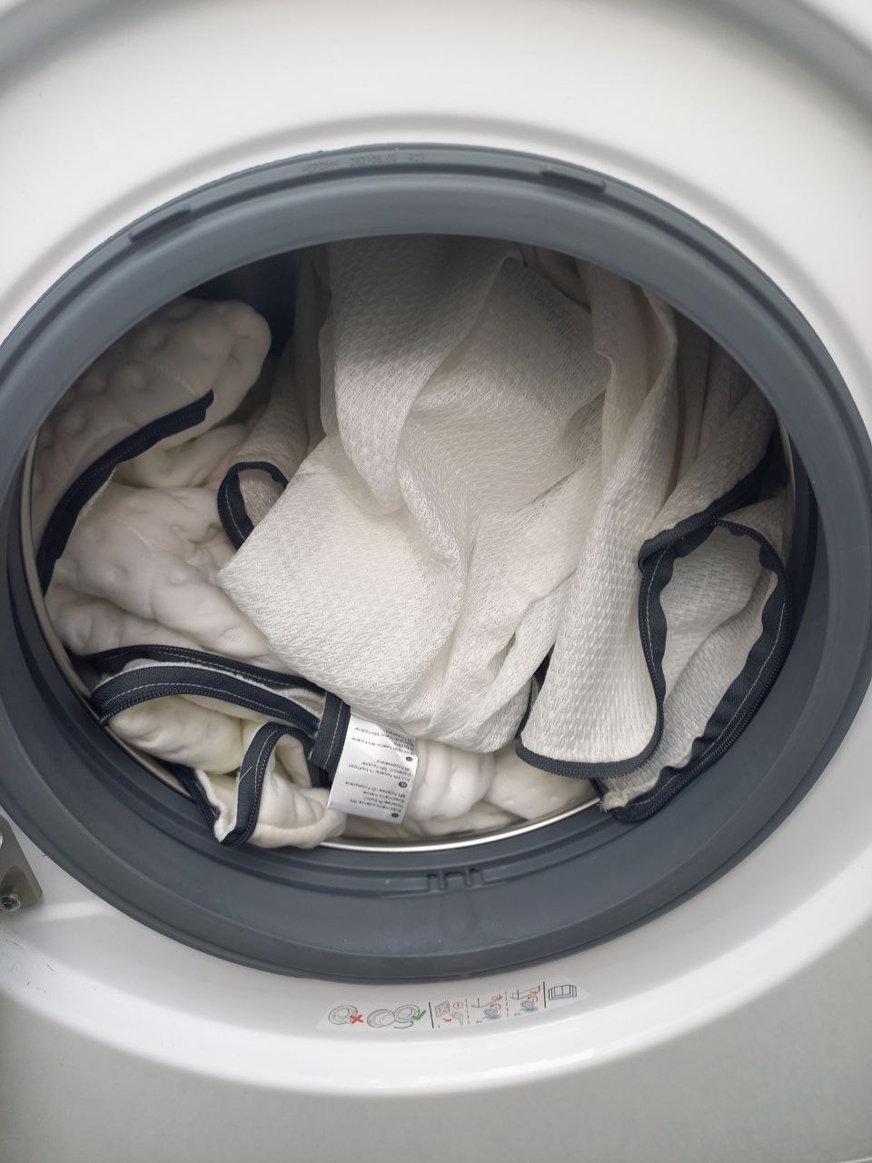 capa sobrecolchao emma na maquina